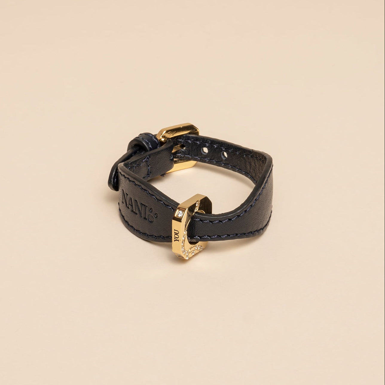 Set Gioielli Gemelli e Bracciale - Blu Gratitude e Acciaio PVD Oro