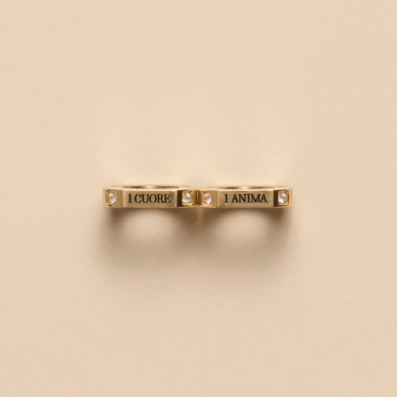 Matching Jewelry - PVD 14kt Gold with cubic zirconia