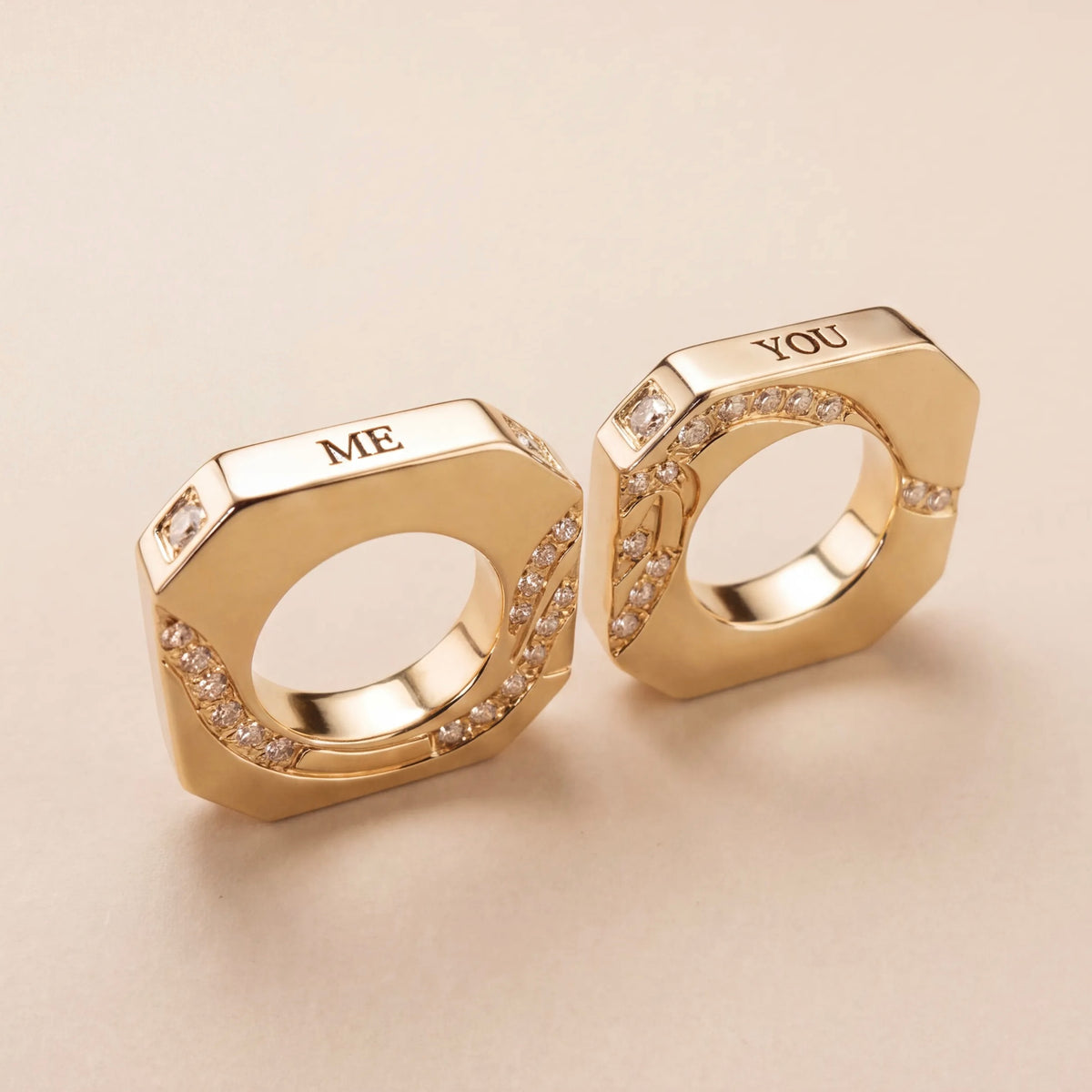 Matching Jewelry - PVD 14kt Gold with cubic zirconia