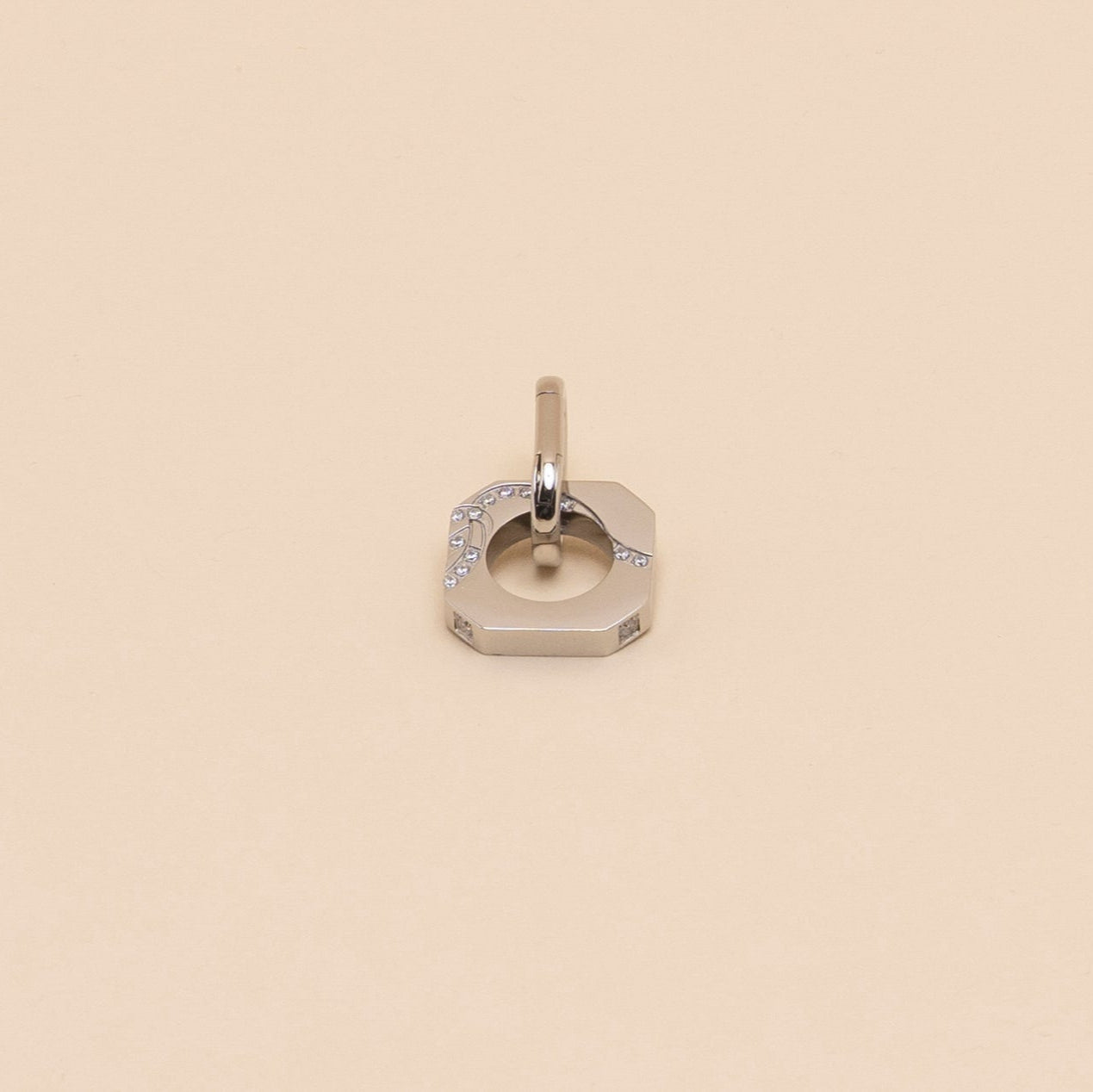 Spring-loaded oval clasp adapter ring for Matching Jewellery
