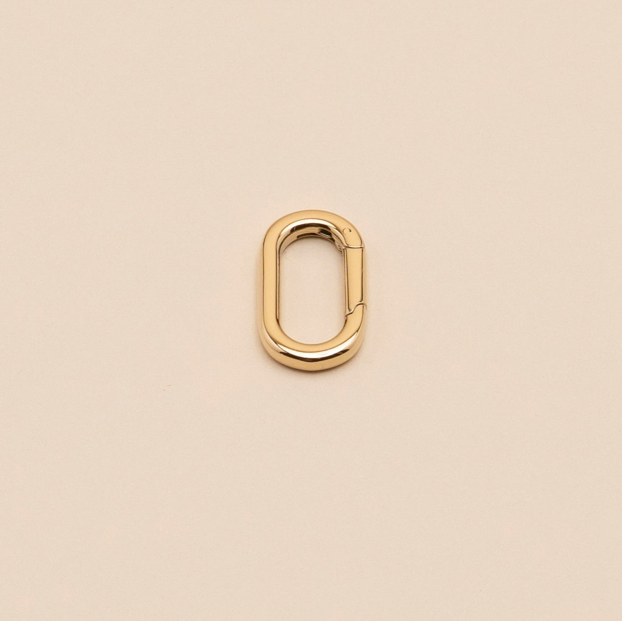 Spring-loaded oval clasp adapter ring for Matching Jewellery