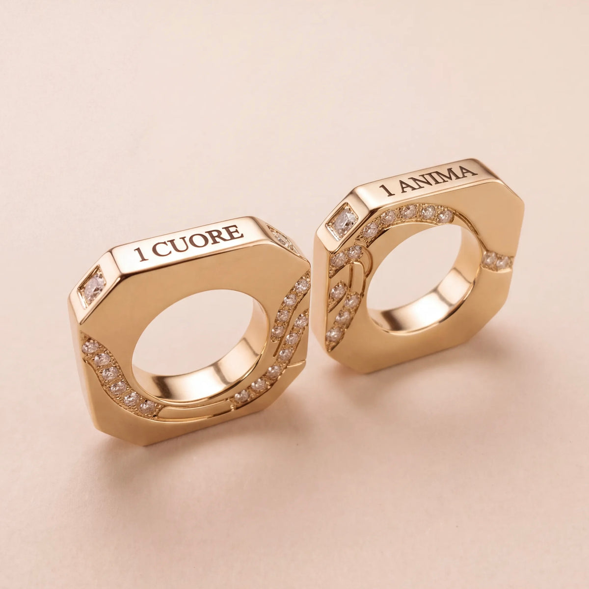 Matching Jewelry - PVD 14kt Gold with cubic zirconia