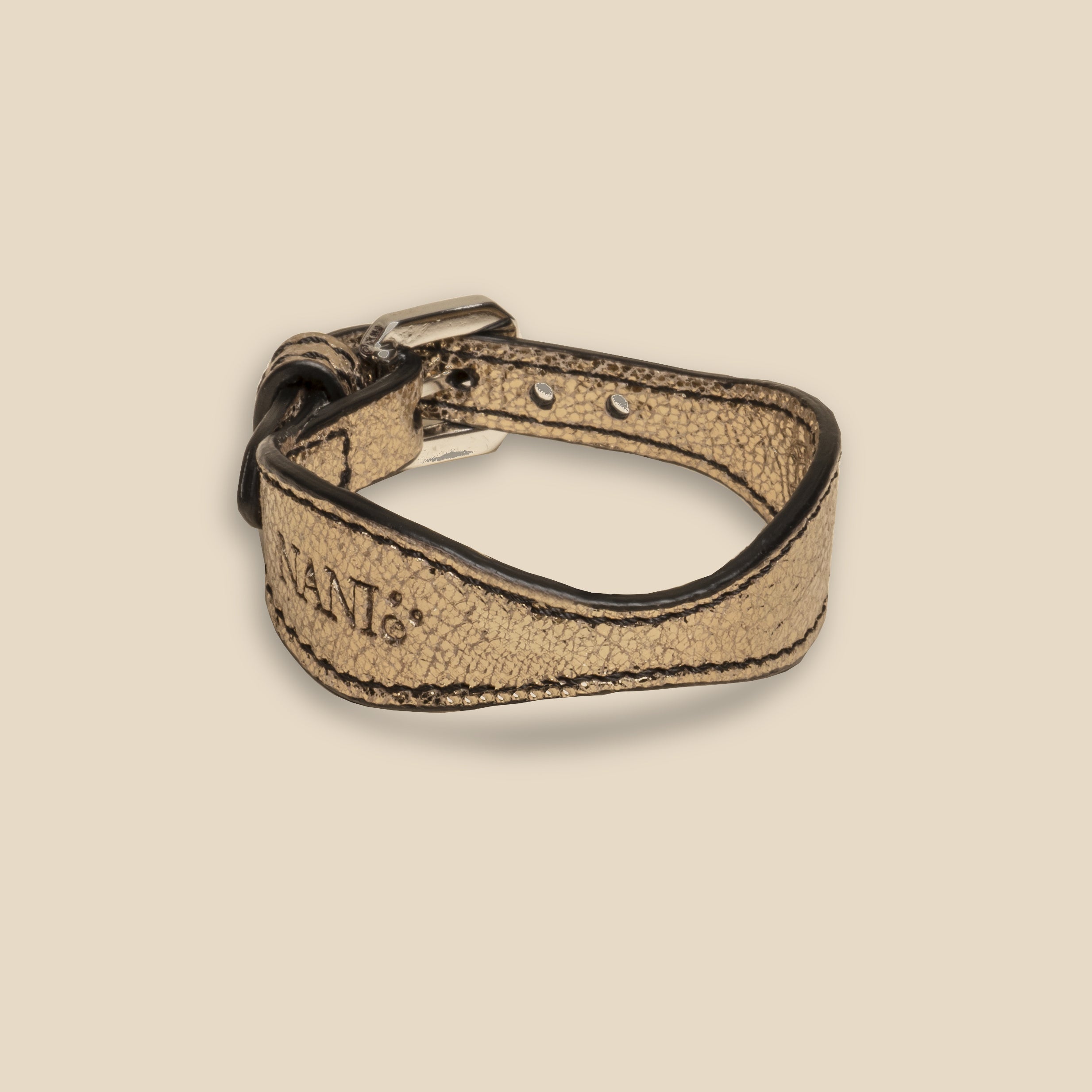 Matching Leather Bracelet  - Gold Laminated - My Light