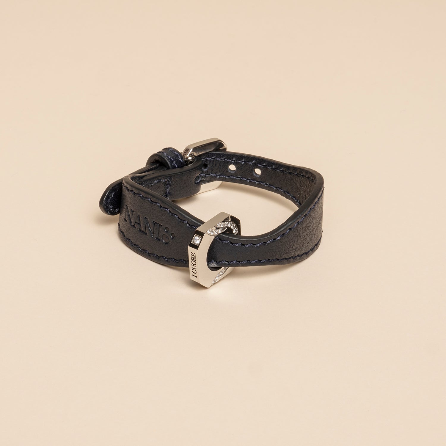 Matching Leather Bracelet  – Blue Gratitude