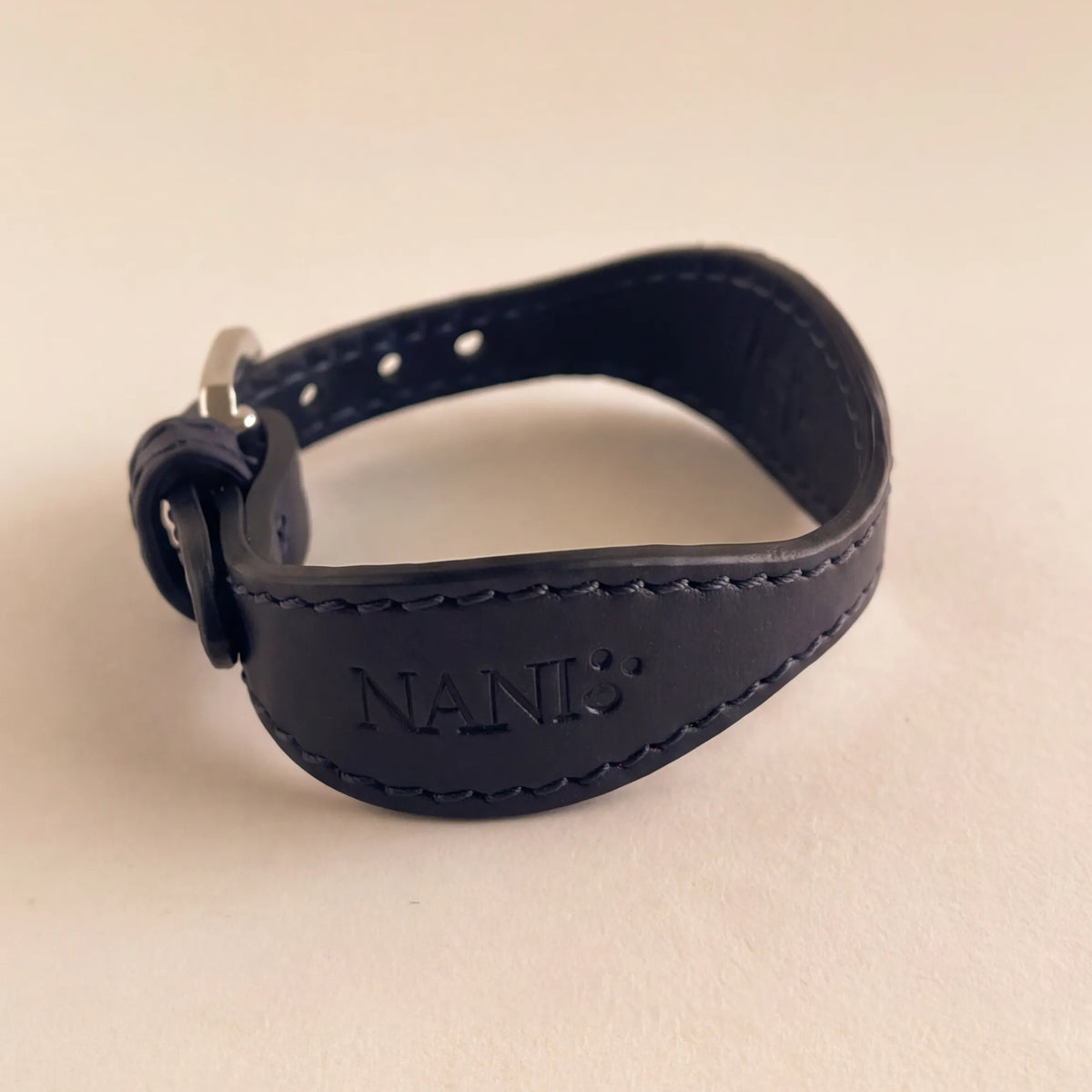 Leather Bracelet  – Dark Blue 