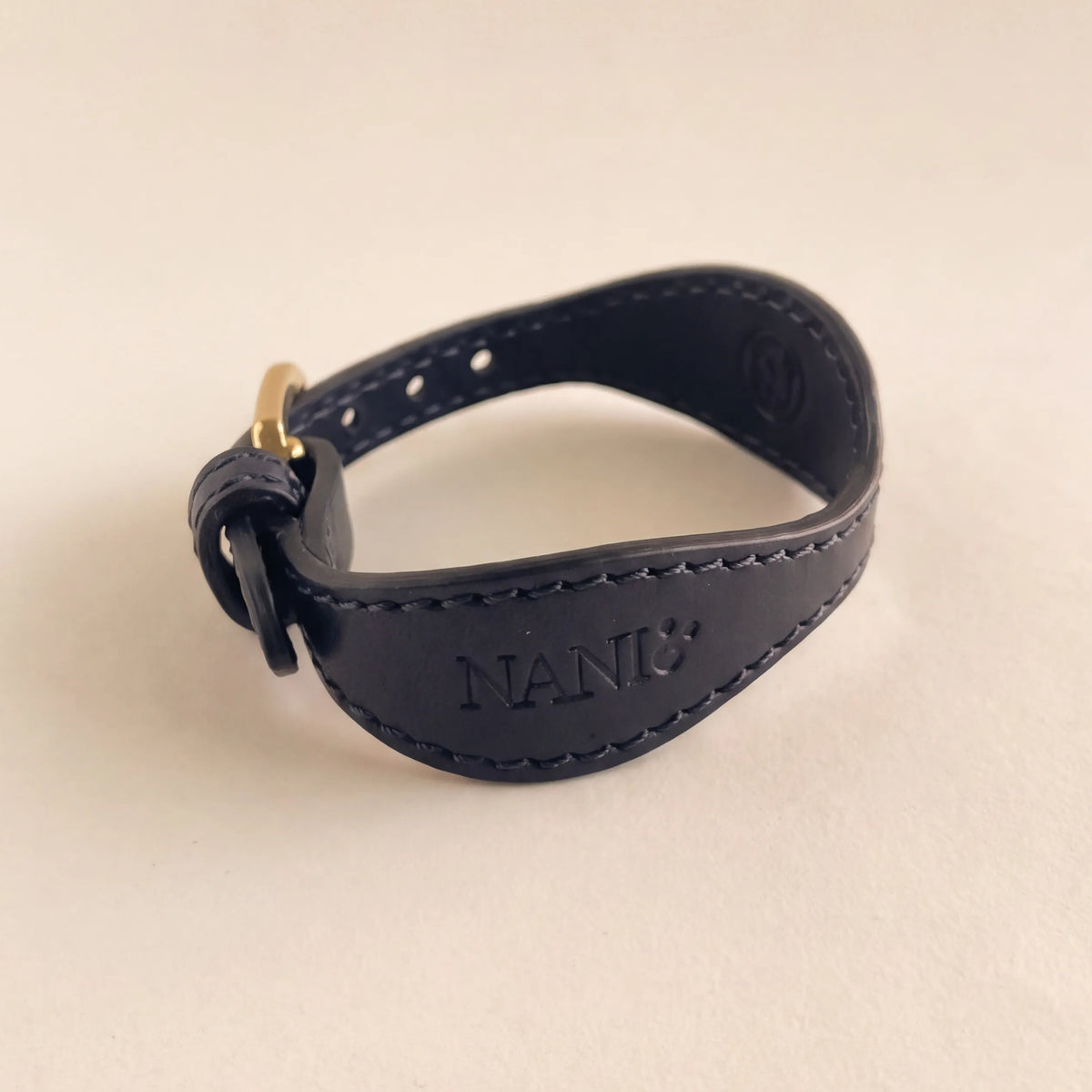 Leather Bracelet  – Dark Blue 
