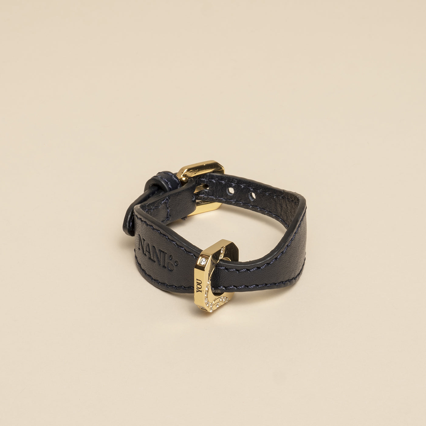 Matching Leather Bracelet  -Multicolor - Compasso D'oro