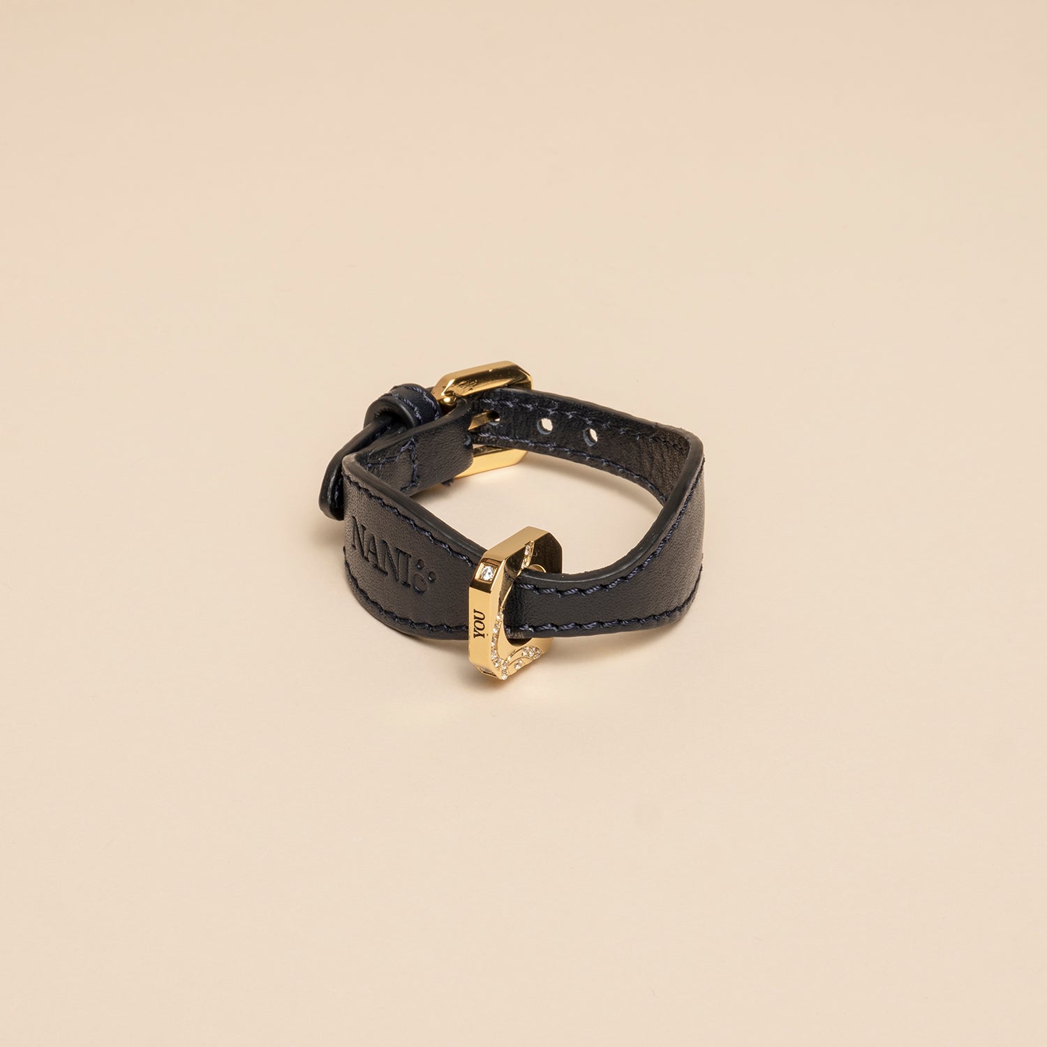 Matching Leather Bracelet  – Blue Gratitude