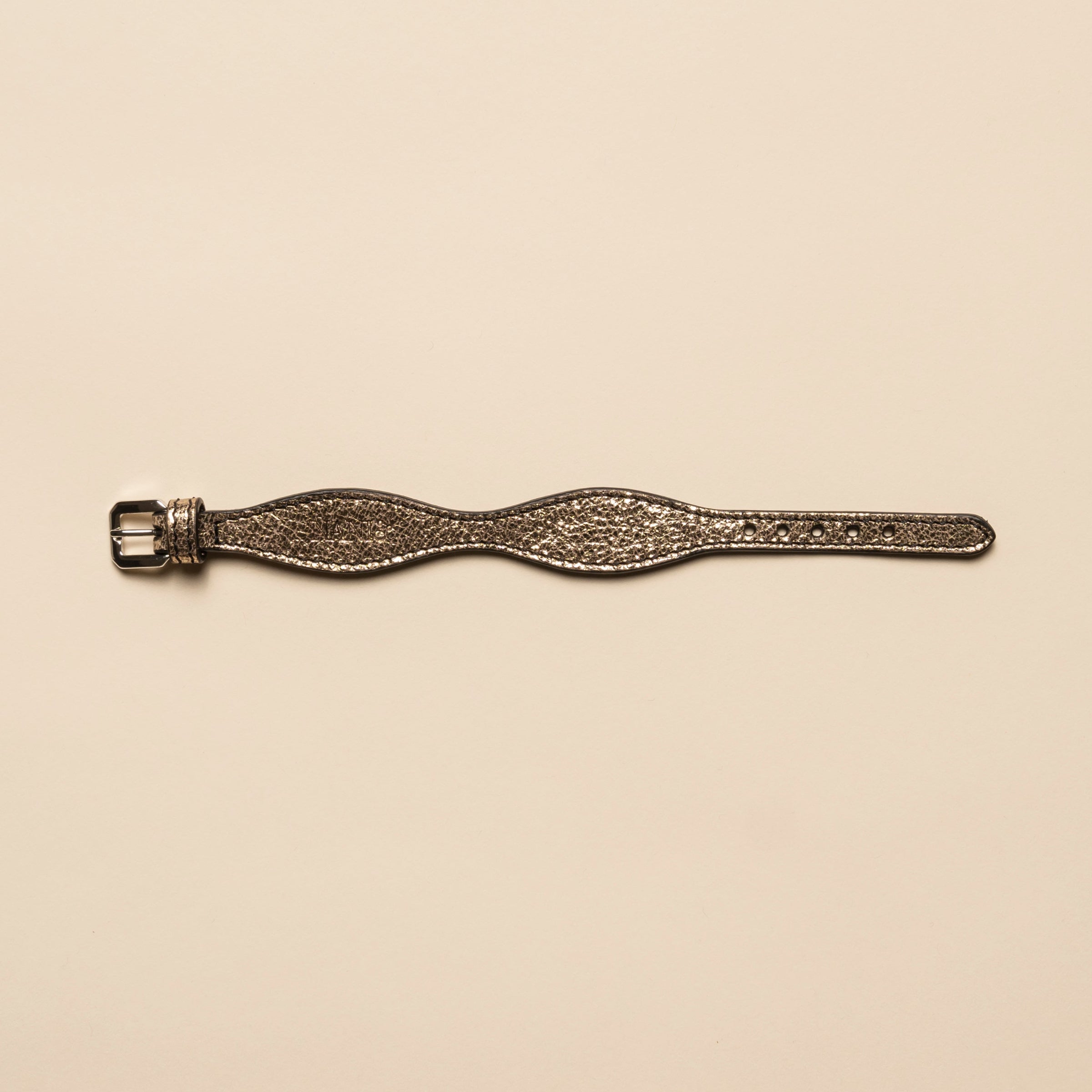 Matching Leather Bracelet  - Gold Laminated - My Light