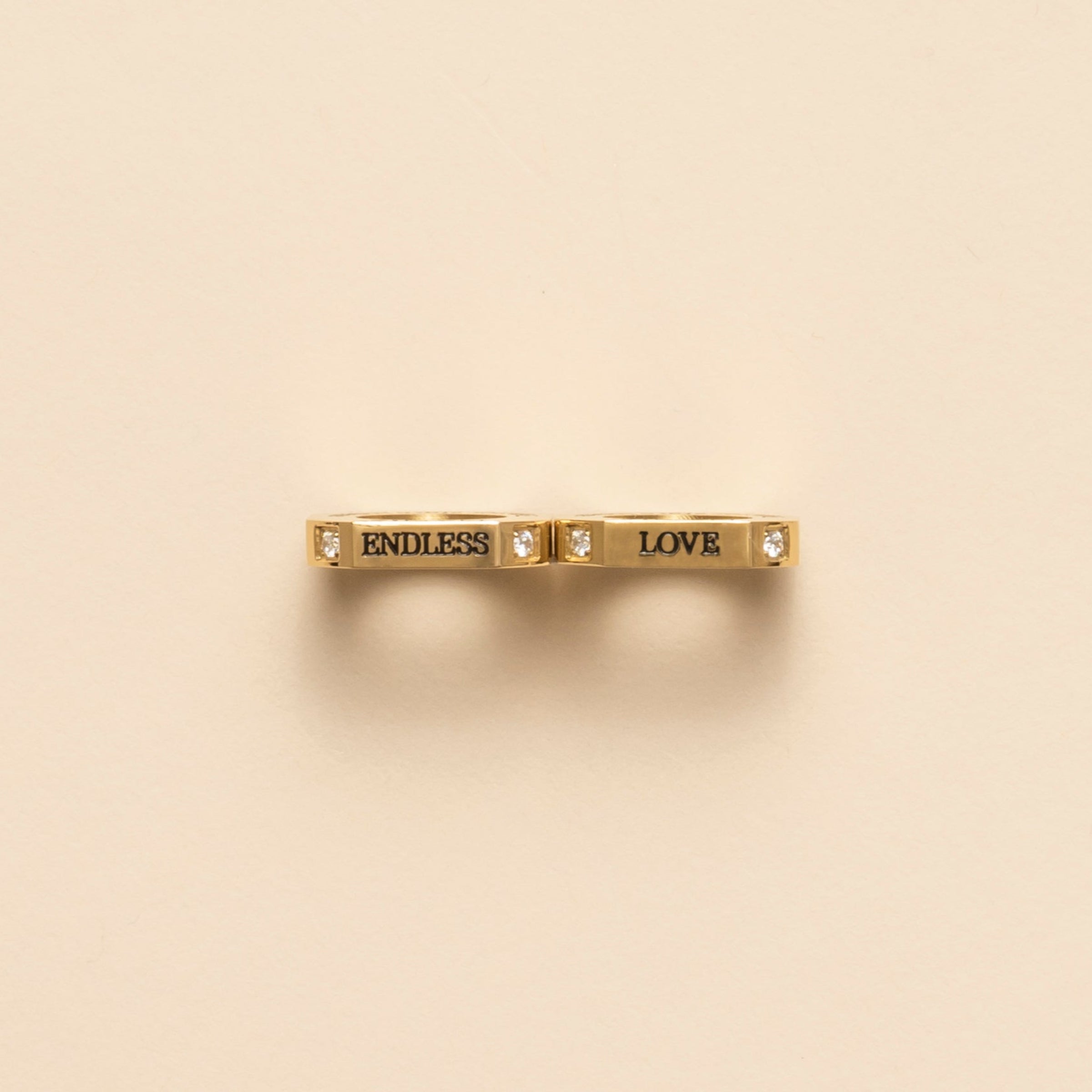 Matching Jewelry - PVD 14kt Gold with cubic zirconia